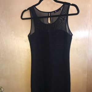 Black mesh dress